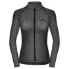 Online Fjord Nansen Bluza HASVIK GOLF WOMEN graphite melange/black