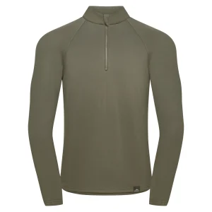 Cheap Fjord Nansen Bluza VIK 1/4 ZIP MEN forest olive