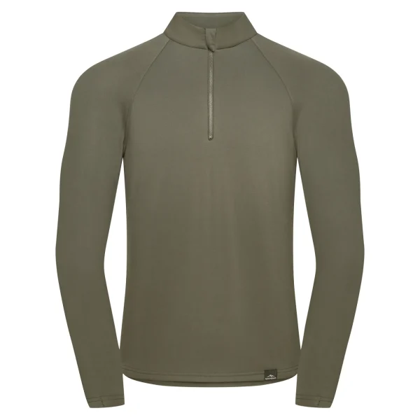 Cheap Fjord Nansen Bluza VIK 1/4 ZIP MEN forest olive