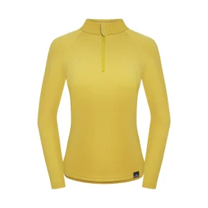 Cheap Fjord Nansen Bluza VIK 1/4 ZIP WOMEN amber yellow