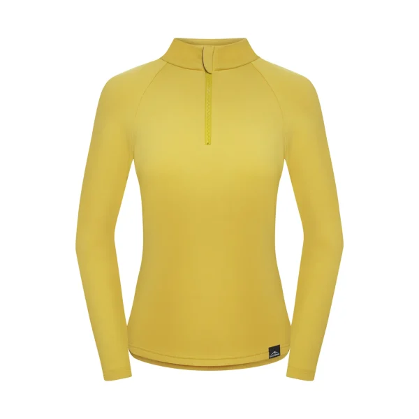 Cheap Fjord Nansen Bluza VIK 1/4 ZIP WOMEN amber yellow