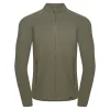 Clearance Fjord Nansen Bluza VIK FULL ZIP MEN forest olive