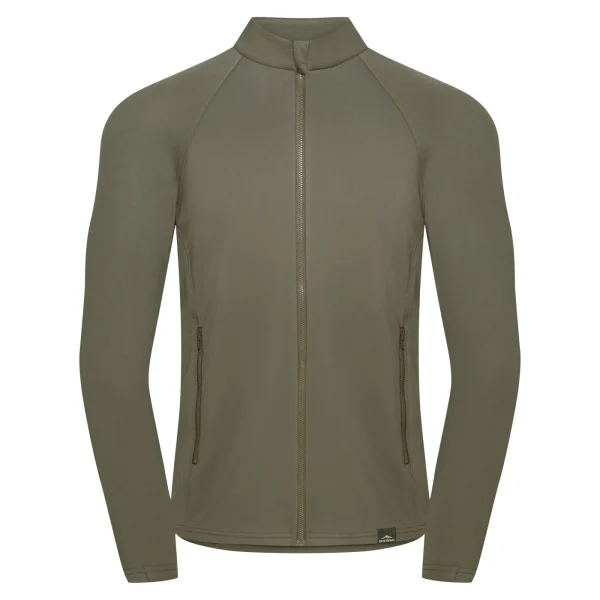 Clearance Fjord Nansen Bluza VIK FULL ZIP MEN forest olive