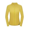 Best Sale Fjord Nansen Bluza VIK FULL ZIP WOMEN amber yellow