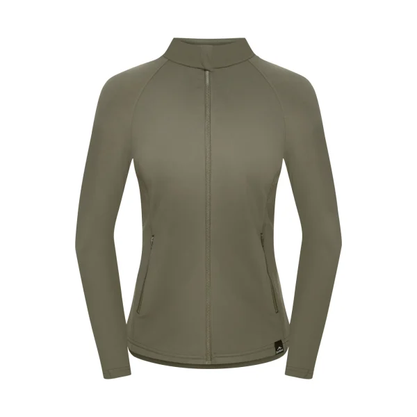 Best Sale Fjord Nansen Bluza VIK FULL ZIP WOMEN forest olive