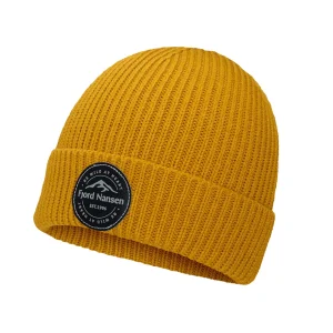 Best Sale Fjord Nansen Czapka LEGACY BEANIE mustard