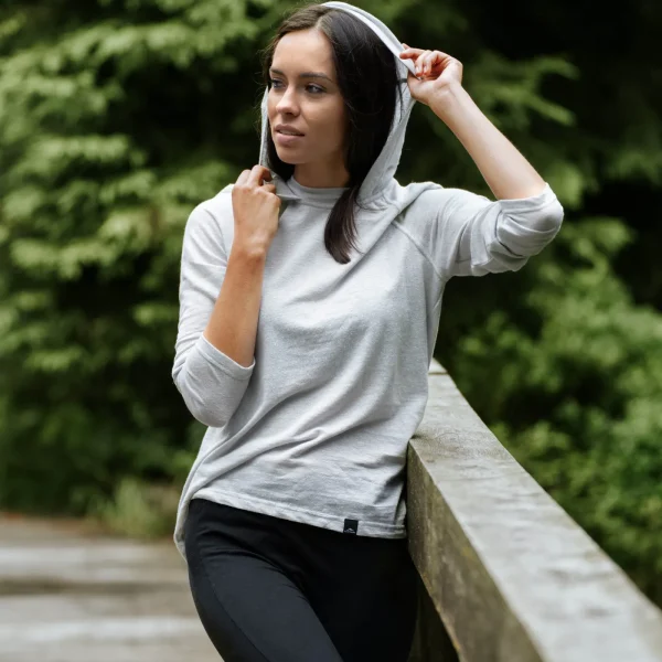 Fashion Fjord Nansen Koszulka CHILO HOODED LONGSLEEVE WOMEN