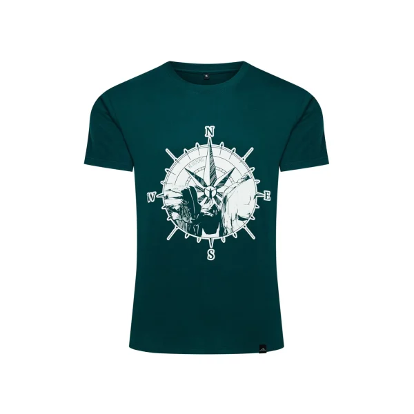 Cheap Fjord Nansen Koszulka KJERAG MEN petroleum blue