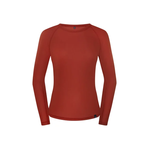 Clearance Fjord Nansen Koszulka RIX LONGSLEEVE WOMEN oaky red