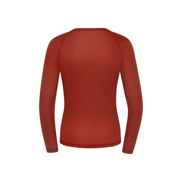 Clearance Fjord Nansen Koszulka RIX LONGSLEEVE WOMEN oaky red