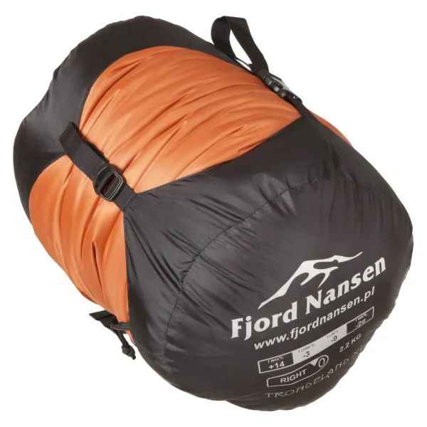Cheap Fjord Nansen Śpiwór TRONDELAND XL RIGHT -10°C / 2200g carnelian